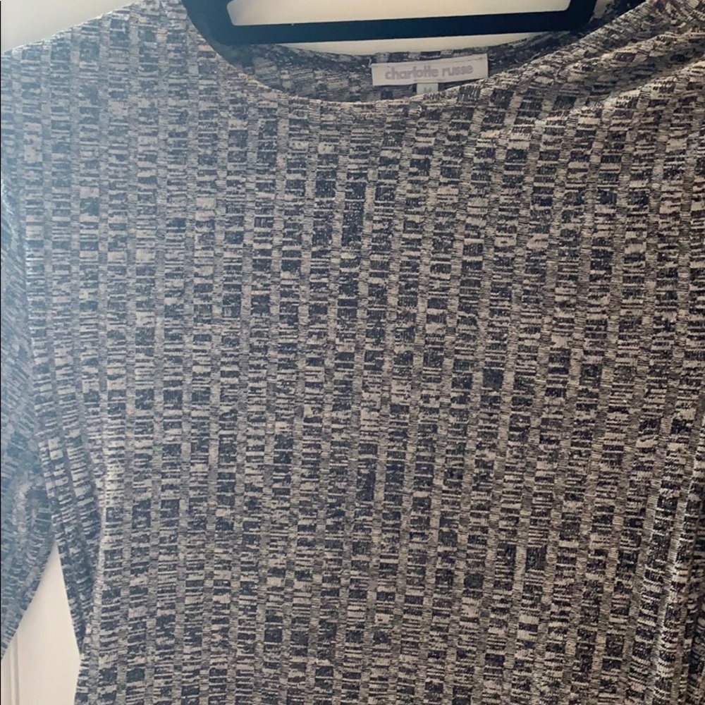 Charlotte Russe gray ruched dress - Picture 4 of 5